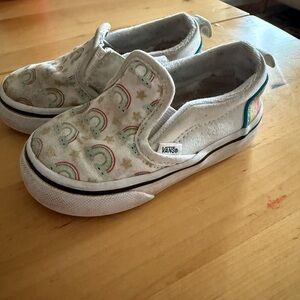 Rainbow slip on vans toddler 6🌈